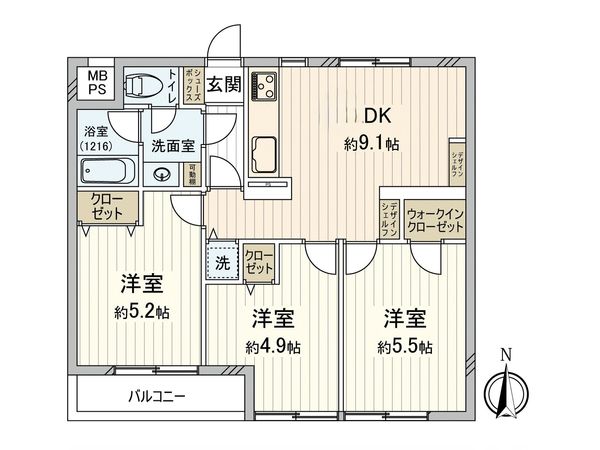 朝日プラザ府中 間取図(平面図) 朝日プラザ府中 間取図(平面図)
