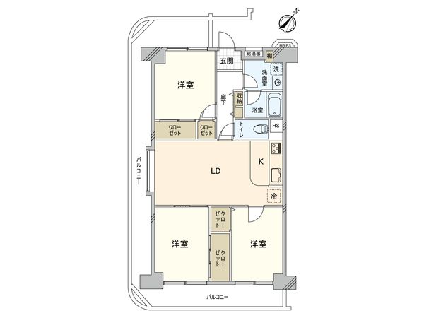 日商岩井府中マンション 間取図(平面図) 日商岩井府中マンション 間取図(平面図)