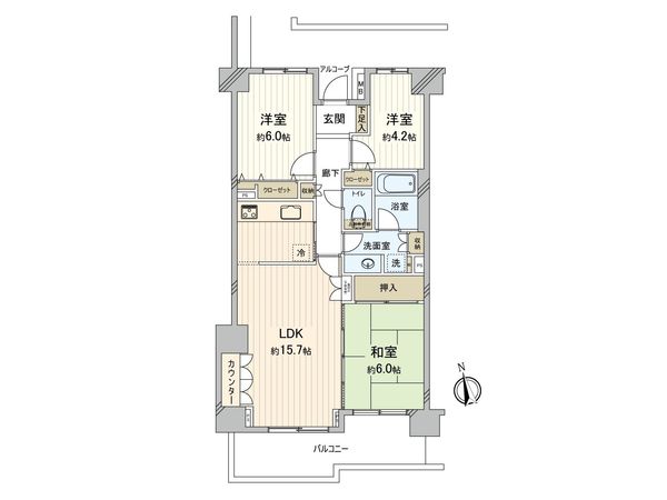 ダイヤモンドスクエア東府中 間取図(平面図) ダイヤモンドスクエア東府中 間取図(平面図)