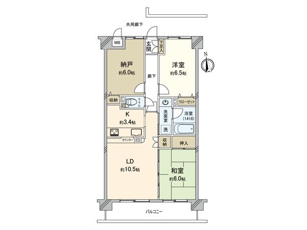 モナークレガリア調布多摩川 間取図(平面図) モナークレガリア調布多摩川 間取図(平面図)