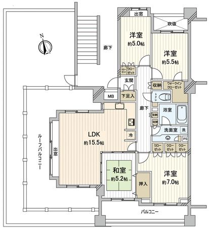 ラヴィドール府中武蔵野台 間取図(平面図) ラヴィドール府中武蔵野台 間取図(平面図)