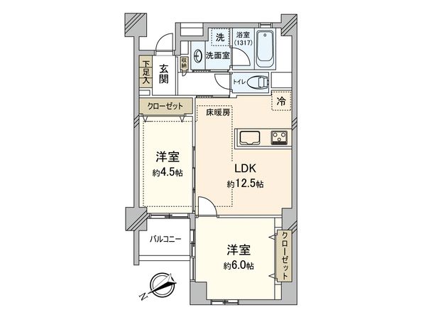 ブレシア西府レジデンス 間取図(平面図) ブレシア西府レジデンス 間取図(平面図)