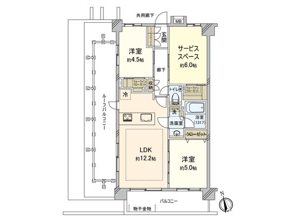 ファインスクェア府中緑町 間取図(平面図) ファインスクェア府中緑町 間取図(平面図)