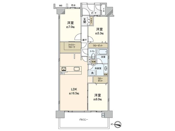 エフユニバース 間取図(平面図) エフユニバース 間取図(平面図)