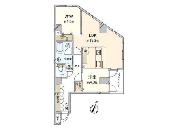 ヴェルデ府中本町ステーションプラザ 間取図(平面図) ヴェルデ府中本町ステーションプラザ 間取図(平面図)