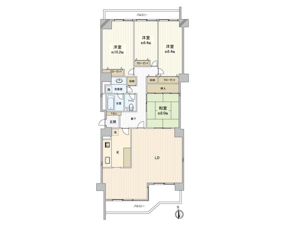 みはらしの家 D棟 間取図(平面図) みはらしの家 D棟 間取図(平面図)
