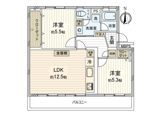 車返団地 3-12号棟 間取図(平面図) 車返団地 3-12号棟 間取図(平面図)