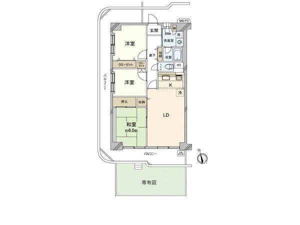 日商岩井府中マンション 間取図(平面図) 日商岩井府中マンション 間取図(平面図)