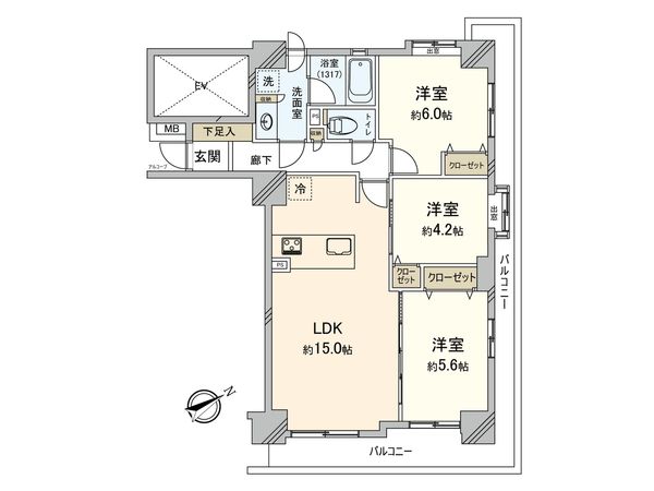 ルネサンスフォルム府中 間取図(平面図)