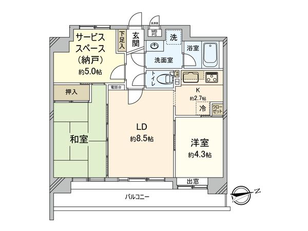 ライオンズマンション府中朝日町 間取図(平面図) ライオンズマンション府中朝日町 間取図(平面図)