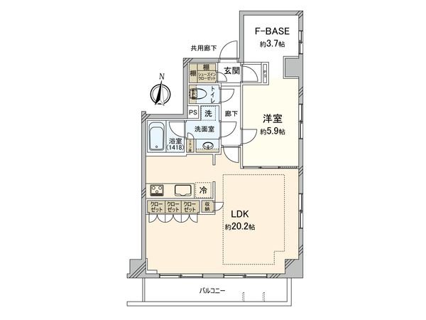 アージョ府中 間取図(平面図) アージョ府中 間取図(平面図)