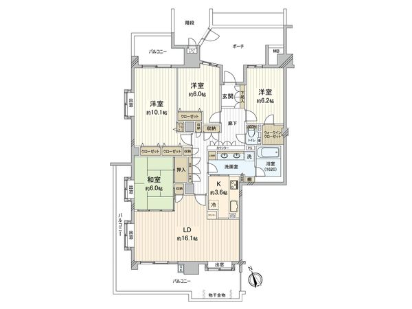 エルフォレスト ガーデンウイング棟 間取図(平面図) エルフォレスト ガーデンウイング棟 間取図(平面図)