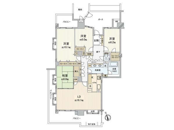 エルフォレスト ガーデンウイング棟 間取図(平面図) エルフォレスト ガーデンウイング棟 間取図(平面図)