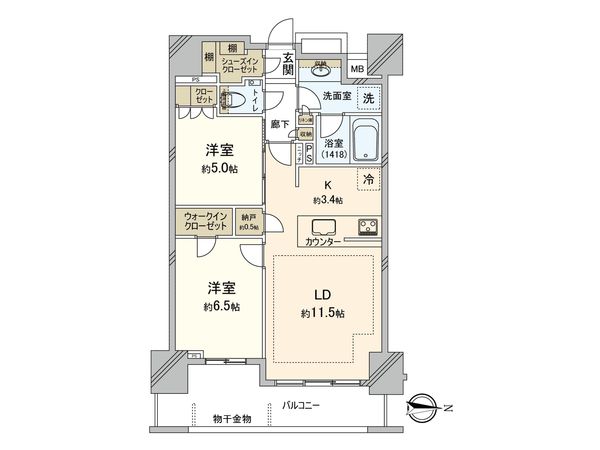 シティハウス府中けやき通り 間取図(平面図) シティハウス府中けやき通り 間取図(平面図)