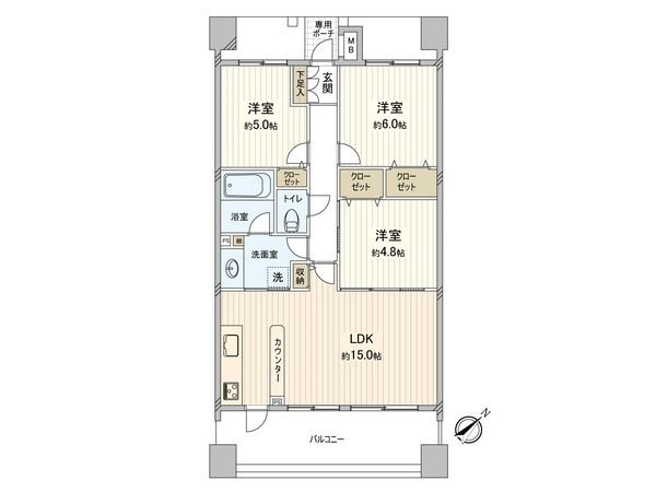 アルソス フォンターナ 間取図(平面図) 間取図(平面図)