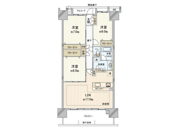 リムザ 間取図(平面図)