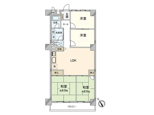 マンション国領 間取図(平面図) マンション国領 間取図(平面図)