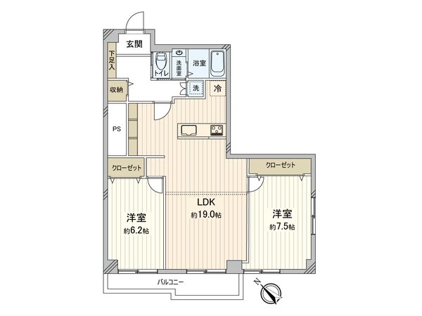 ライオンズマンション府中 間取図(平面図) ライオンズマンション府中 間取図(平面図)