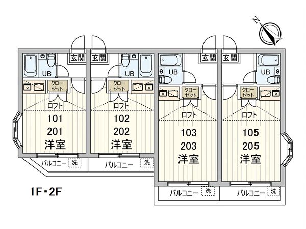 清水ヶ丘アビタ 間取図(平面図) 清水ヶ丘アビタ 間取図(平面図)
