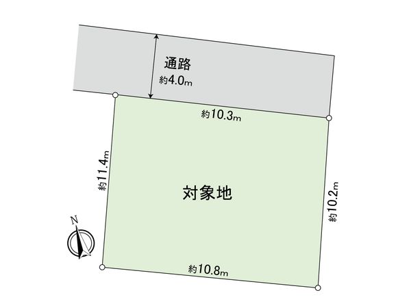 府中市浅間町2丁目 土地 区画図 府中市浅間町2丁目 土地 区画図