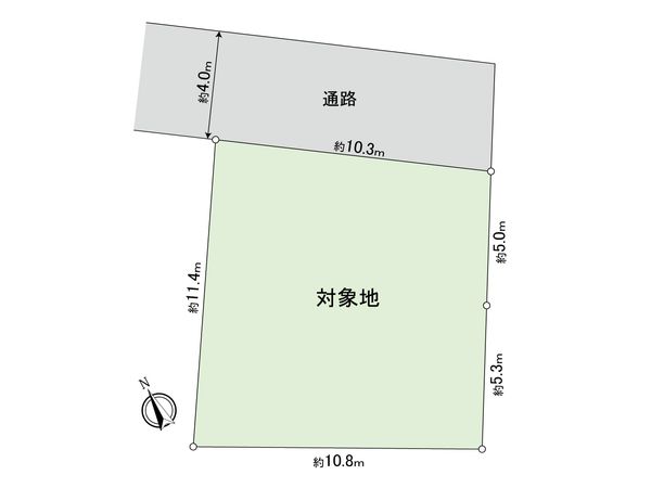 府中市浅間町2丁目 土地 区画図 府中市浅間町2丁目 土地 区画図