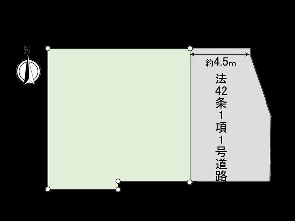 三鷹市中原4丁目 土地 B区画 区画図