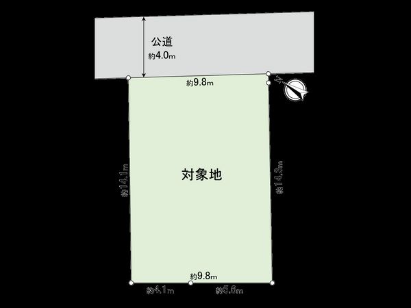 東京都調布市緑ケ丘1丁目 区画図 東京都調布市緑ケ丘1丁目 区画図