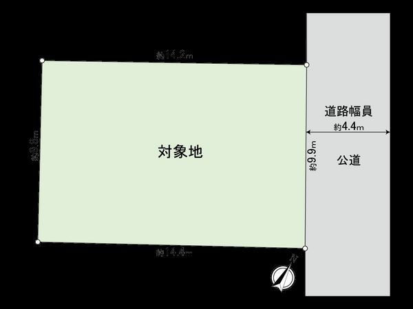 調布市緑ケ丘1丁目 土地 区画図 調布市緑ケ丘1丁目 土地 区画図
