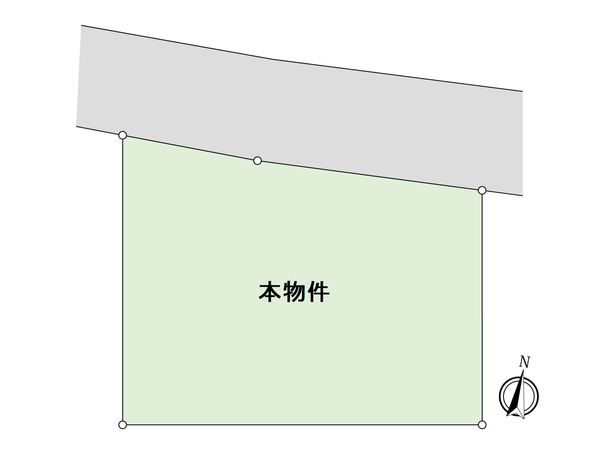 調布市西つつじケ丘1丁目 土地 区画図