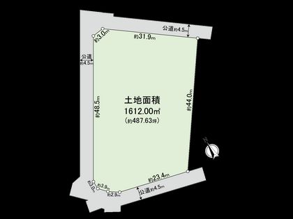 調布市東つつじが丘3丁目 土地③ 区画図