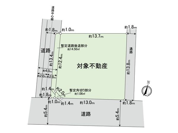 府中市紅葉丘2丁目 土地 区画図 府中市紅葉丘2丁目 土地 区画図
