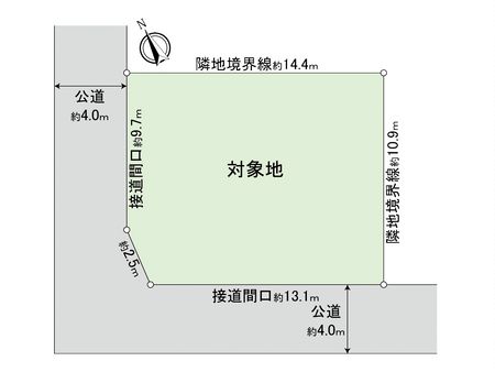 狛江市中和泉２丁目　土地 区画図