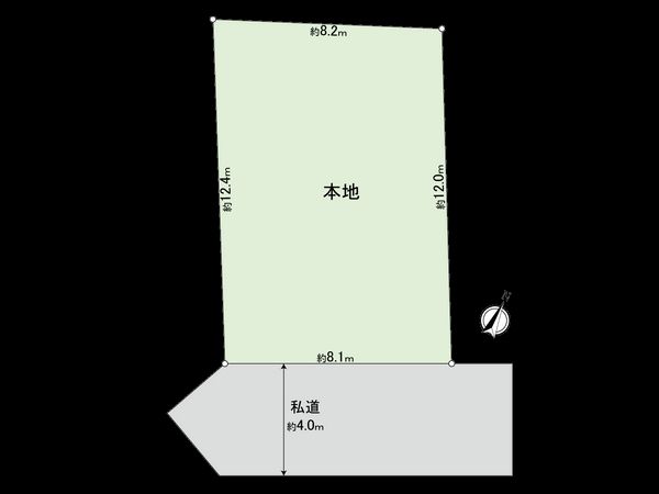 調布市仙川町1丁目 土地 区画図