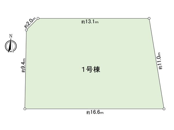 狛江市西野川1丁目 土地 区画図 狛江市西野川1丁目 土地 区画図