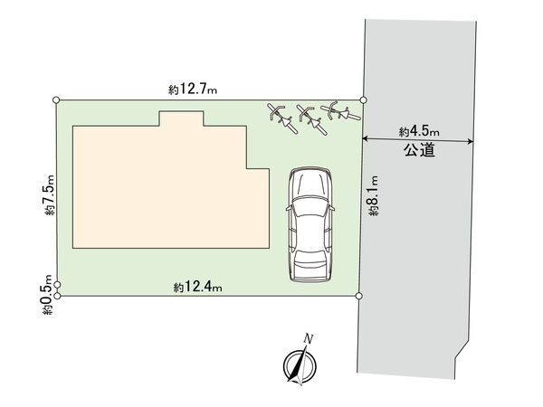 世田谷区上祖師谷5丁目 土地 2区画 区画図 世田谷区上祖師谷5丁目 土地 2区画 区画図