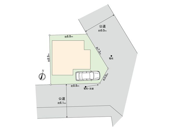 世田谷区北烏山9丁目 土地 2区画 区画図 世田谷区北烏山9丁目 土地 2区画 区画図