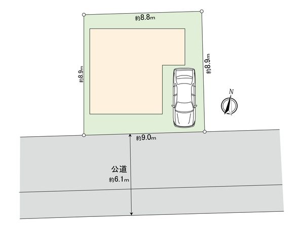 世田谷区北烏山9丁目 土地 3区画 区画図 世田谷区北烏山9丁目 土地 3区画 区画図