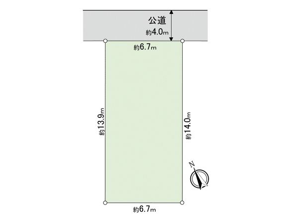 三鷹市新川2丁目 土地 区画図 三鷹市新川2丁目 土地 区画図