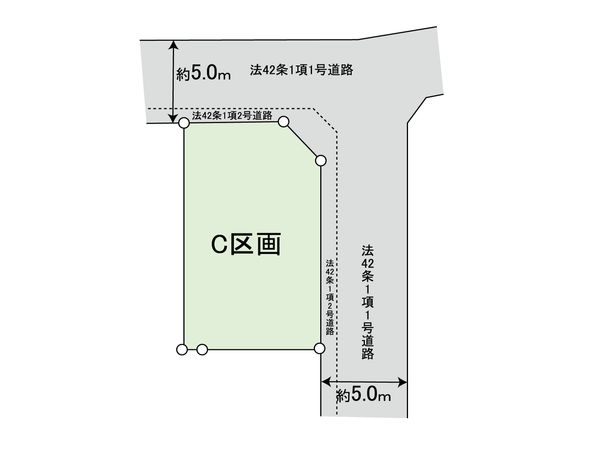 三鷹市北野3丁目 土地 C 区画図