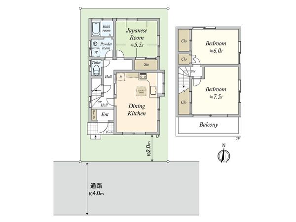 三鷹市北野4丁目 戸建 間取図(平面図) 三鷹市北野4丁目 戸建 間取図(平面図)