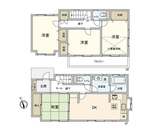 三鷹市中原3丁目 戸建 間取図(平面図) 三鷹市中原3丁目 戸建 間取図(平面図)