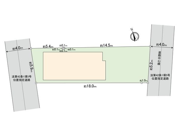 世田谷区給田1丁目 新築戸建 1号棟 区画図 世田谷区給田1丁目 新築戸建 1号棟 区画図
