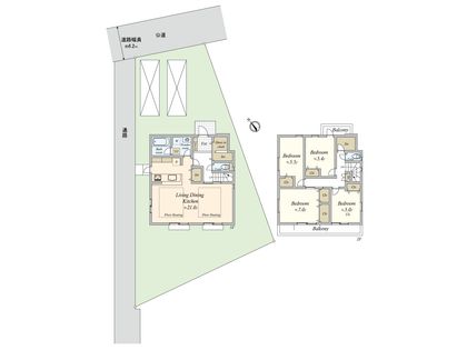 狛江市西野川1丁目 新築戸建 間取図(平面図)