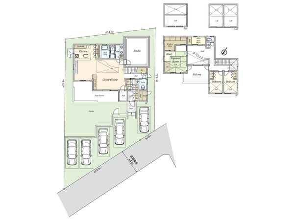 世田谷区上祖師谷4丁目 戸建 間取図(平面図) 世田谷区上祖師谷4丁目 戸建 間取図(平面図)