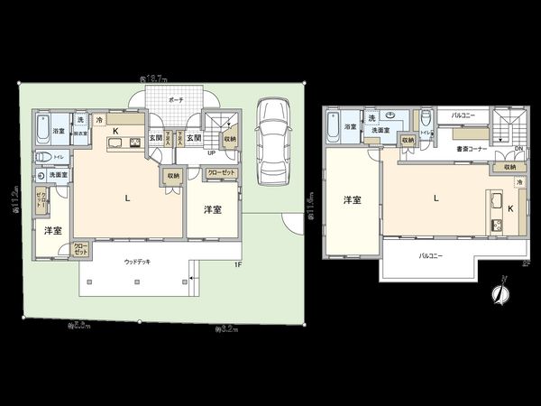 三鷹市中原4丁目 戸建 間取図(平面図) 三鷹市中原4丁目 戸建 間取図(平面図)