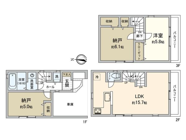 調布市深大寺東町6丁目 戸建 間取図(平面図) 調布市深大寺東町6丁目 戸建 間取図(平面図)
