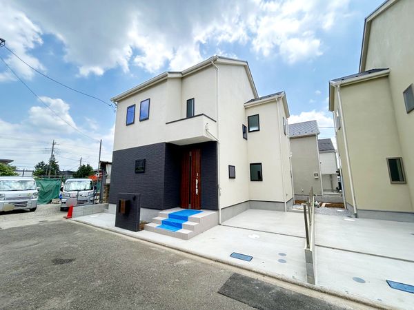 三鷹市北野3丁目 新築戸建 1号棟 前面道路含む外観 三鷹市北野3丁目 新築戸建 1号棟 前面道路含む外観