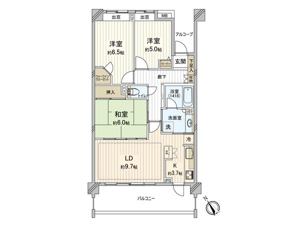 ライオンズステージ喜多見ガーデンシティ 間取図(平面図) 間取図(平面図)