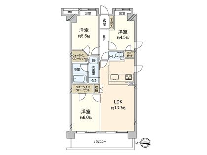 グランクレスト上祖師谷 間取図(平面図)
