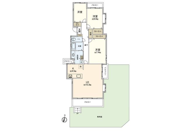 テラス千歳船橋 間取図(平面図)